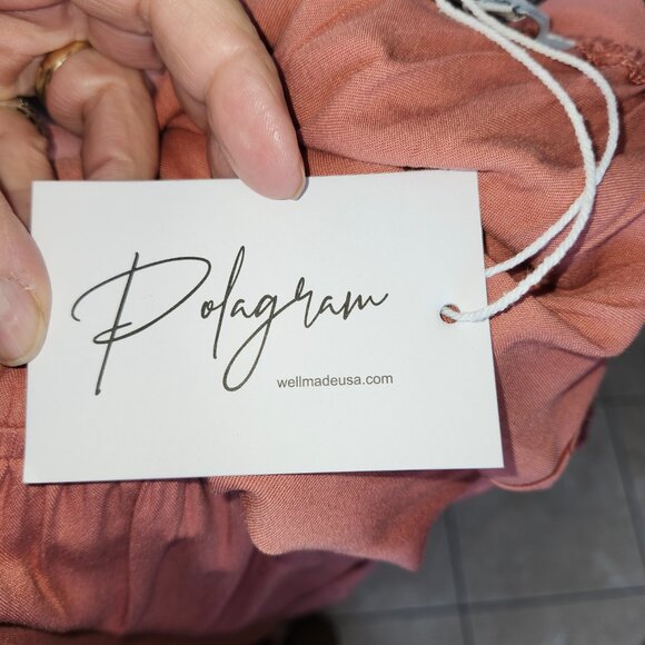 Polagram Lightweight Wide Leg Tank Jumpsuit Terracotta   2X - Picture 11 of 13